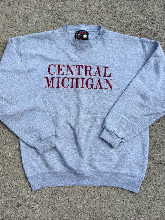 Soffe Tops - Vintage 90s Central Michigan Embroidered Crewneck Size L